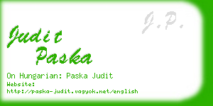 judit paska business card